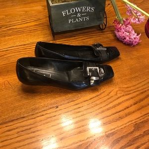 Authentic Prada kitten heels with buckle